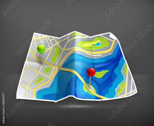 Vector: Road map Road map
