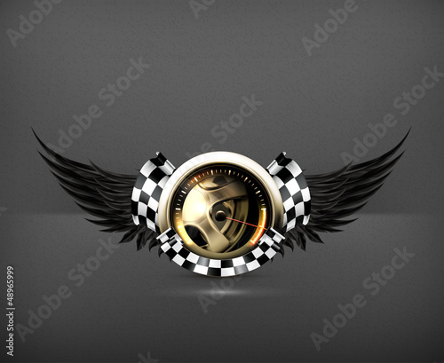 Vector: Racing emblem Racing emblem