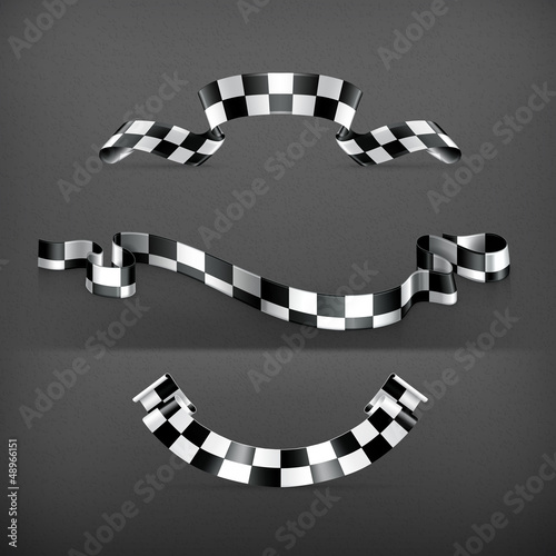 Vector: Checkered flags, set Checkered flags, set