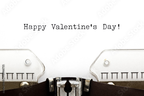 Photo: Typewriter Happy Valentines Day Typewriter Happy Valentines Day
