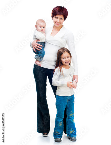 Photo: Mother with babies Mother with babies