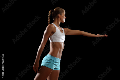 Photo: Fitness woman smiling Fitness woman smiling