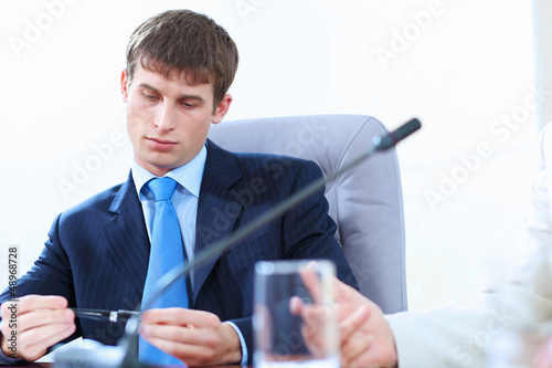 Photo: Bored businessman Bored businessman
