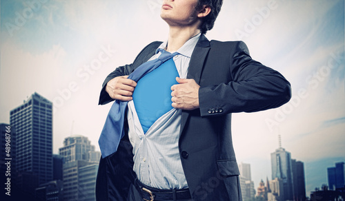 Photo: Young superhero businessman Young superhero businessman