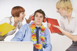 Man Ignores Annoying Co-Workers