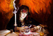 Woman Fortune-teller Reading T...