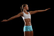 Fitness woman smiling