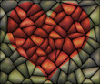 vector stone heart