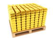 Gold Bars With Pallet