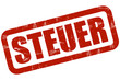 Grunge Stempel rot STEUER