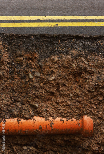 Photo: City Street cross section City Street cross section
