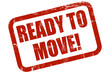 Grunge Stempel rot REDY TO MOVE
