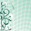 Abstract daisywheel flower vector background