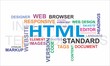 word cloud - html