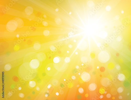 Vector: Vector of sky background with sunshine. Vector of sky background with sunshine.