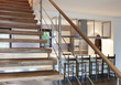 modern loft, staircase view