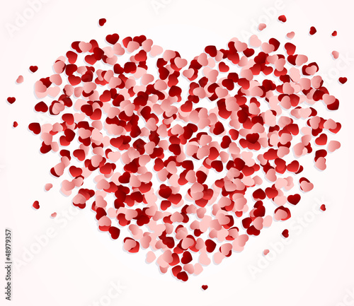 Vector: Set of hearts Set of hearts
