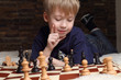 Child playing chess