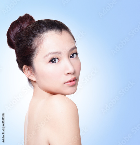 Photo: sexy beautiful woman face and shoulders sexy beautiful woman face and shoulders
