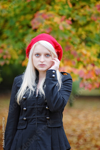 Photo: young Woman in the Park young Woman in the Park