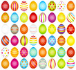 Vektor: 48 Easter Eggs Pattern 48 Easter Eggs Pattern