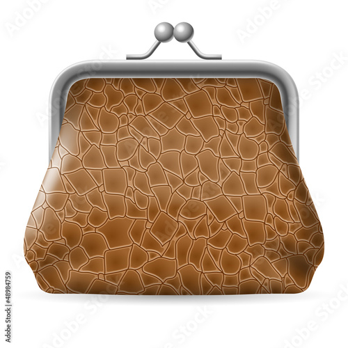 Vector: Leather purse Leather purse