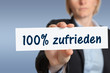 100% zufrieden, Bewertung