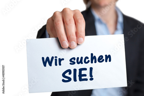 Photo: Wir suchen SIE! Wir suchen SIE!