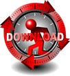 Illustration: button download button download