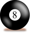 Billardkugel Nummer 8