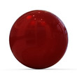 Illustration: 3D red sphere 3D red sphere