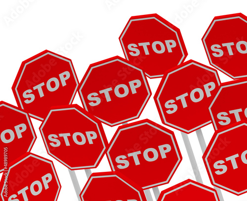 Illustration: Die Stopschilder Die Stopschilder