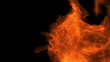 Flying fire. Alpha channel is included.Star.
