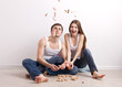 man and woman in new apartment
