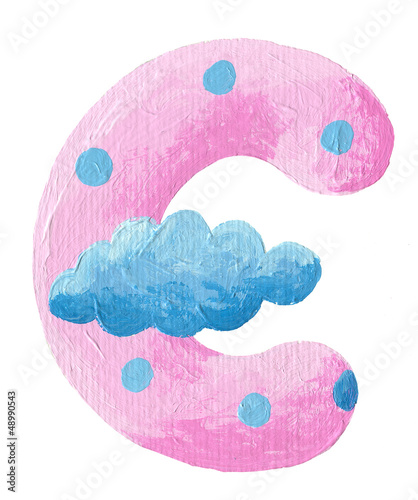 Illustration: Pink initial letter c Pink initial letter c