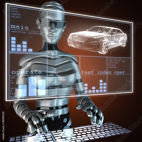 Illustration: transparent car concept transparent car concept