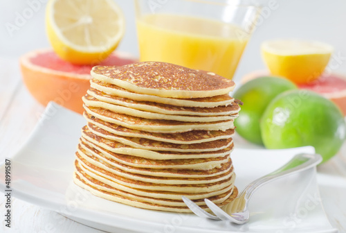 Photo: pancakes with fruit pancakes with fruit