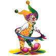 Сlown with a hoop