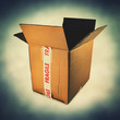 opened packaging