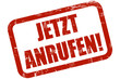 Grunge Stempel rot JETZT ANRUFEN!