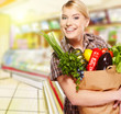 Woman buying some vegetables