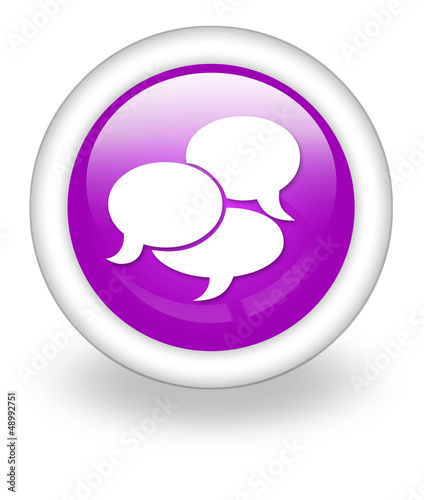 Illustration: Violet Icon "Chat" Violet Icon "Chat"