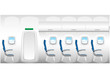 Vector: Illustration of plane - jet interior with seats Illustration of plane - jet interior with seats