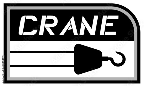 Vector: Crane build sign Crane build sign
