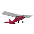 Vector: red airplane isolated on white background red airplane isolated on white background