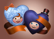funny cute happy Valentine hearts couple