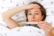 Feeling sick and having high fever