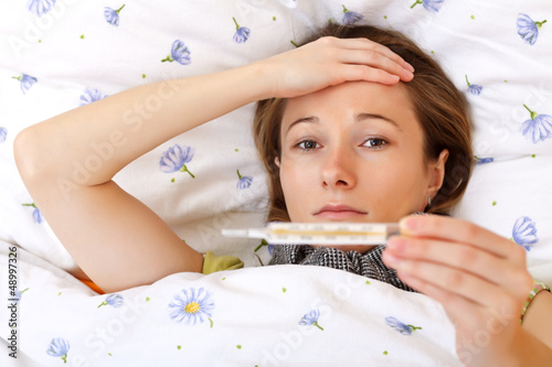 Photo: Feeling sick and having high fever Feeling sick and having high fever