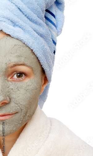 Photo: the beneficial effect on the skin of the clay the beneficial effect on the skin of the clay