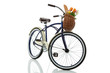 Beach cruiser with basket